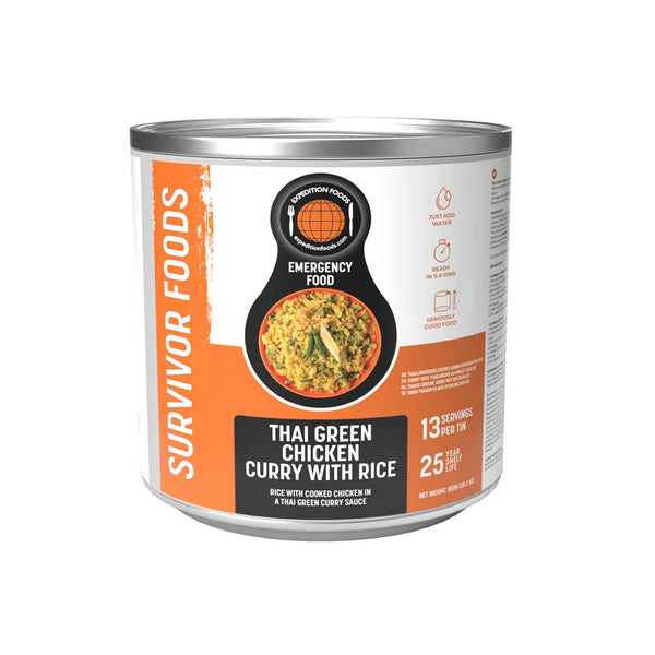 Curry vert thaï lyophilisé Survivor d'Expedition Foods (sans gluten, sans produits laitiers)