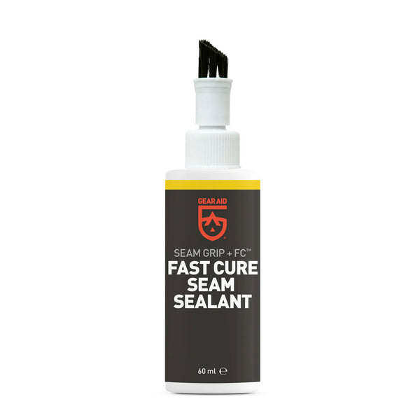 Gear Aid Seam Grip stitching waterproof sealant in a 60ml botttle with a brush head