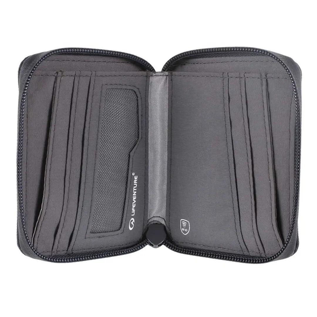 Lifeventure RFID-Geldbörse mit Reißverschluss, zweifach faltbar
