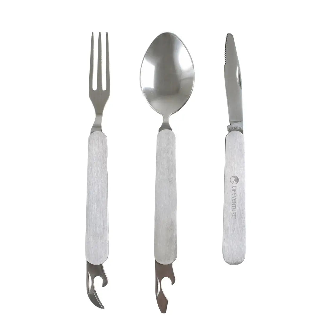 Lifeventure Stainless Steel Folding Cutlery Set