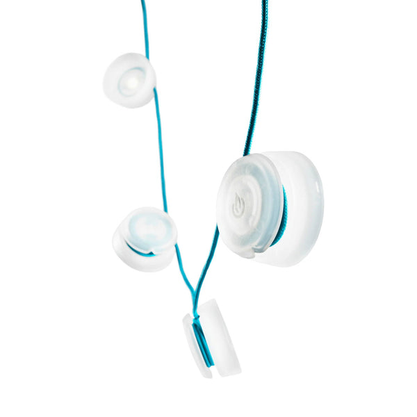 Biolite SiteLights strung out along the cord