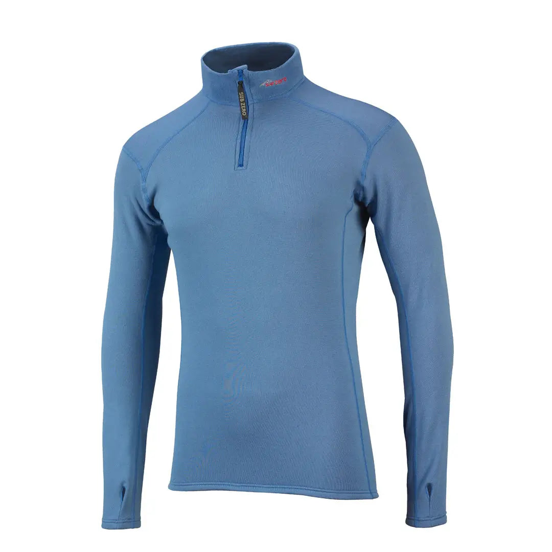 Factor 2 Mens Long Sleeve Zip Neck Mid Layer Top Cobalt Blue