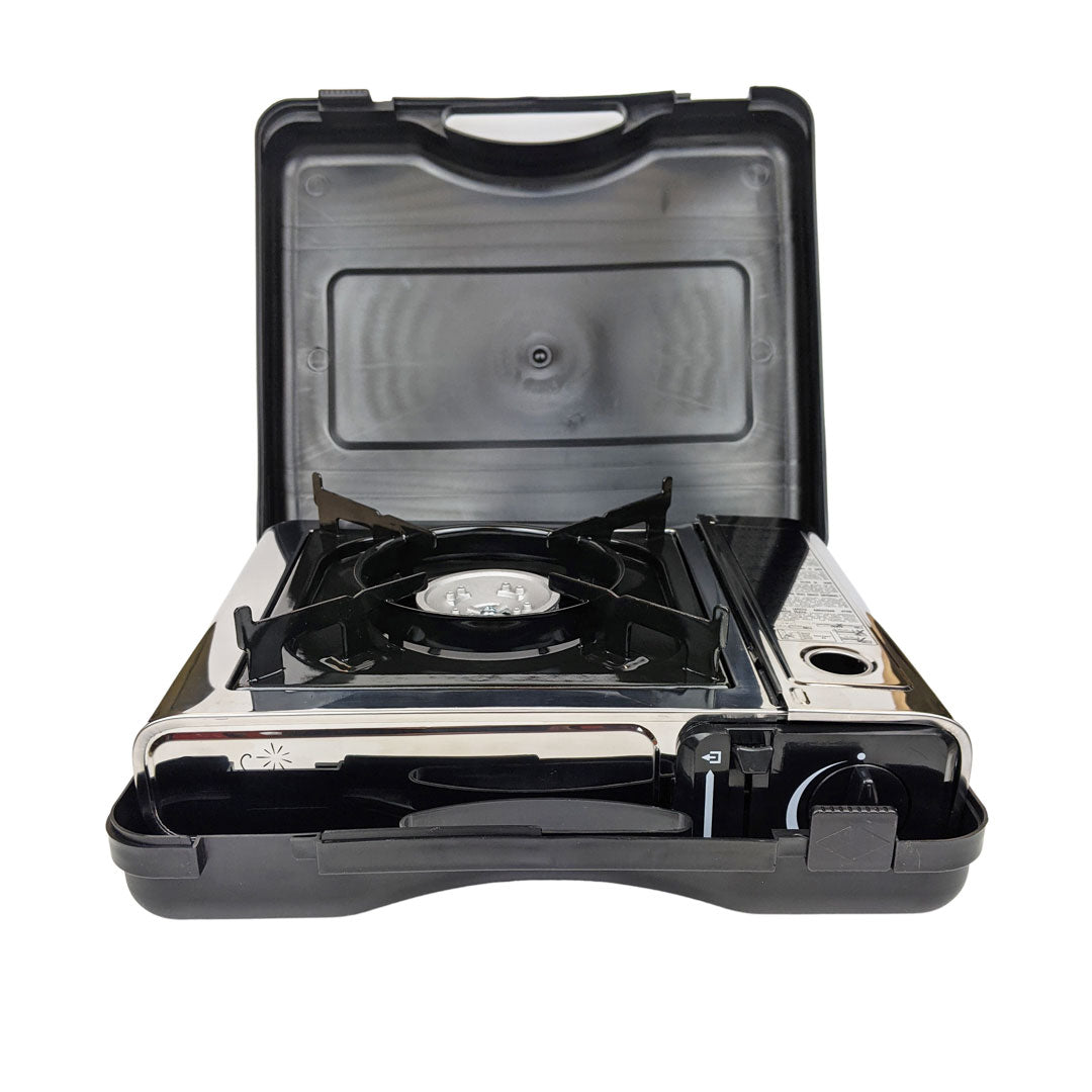 Réchaud de camping à cartouche de gaz en acier inoxydable Bright Spark