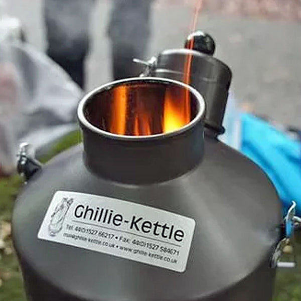 Fire On The Inside: Ghillie Camping Kettle Boils Water Fast
