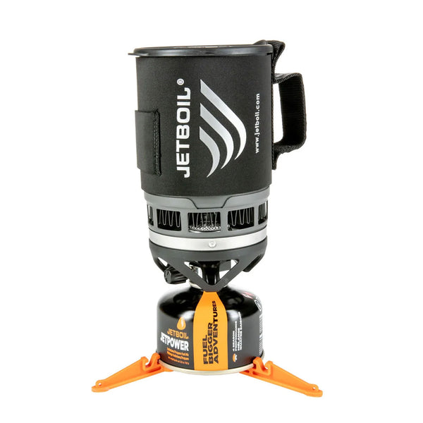 Jetboil Zip gas camping stove set-up