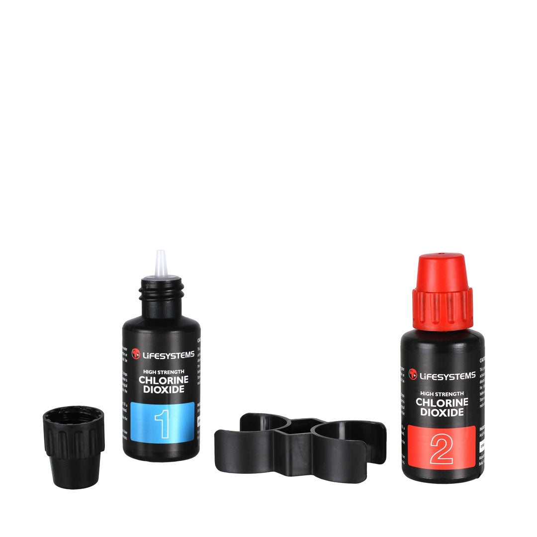 Gouttes de purification d'eau au dioxyde de chlore Lifesystems