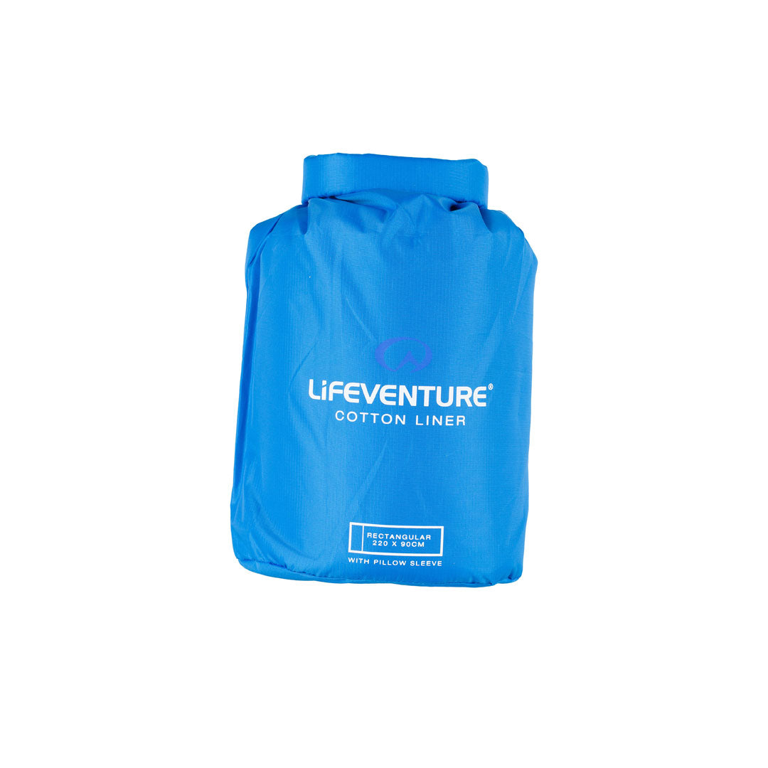 Doublure de sac de couchage rectangulaire en coton Lifeventure