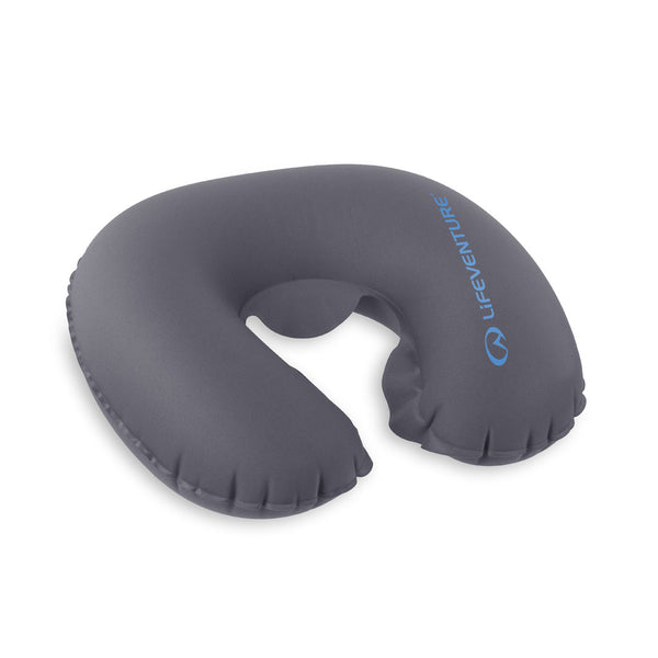 Lifeventure inflatable neck pillow shown inflated