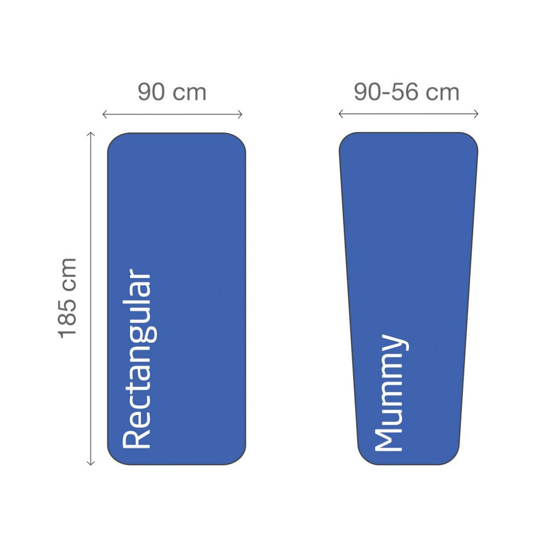 Doublure de sac de couchage rectangulaire en polycoton Lifeventure