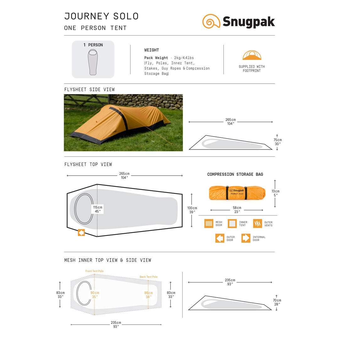 Tente Bivi Snugpak Journey Solo