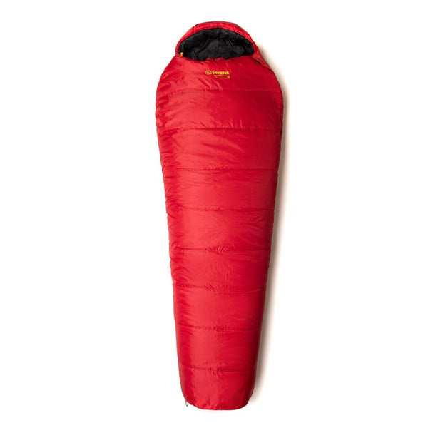 Snugpak The Sleeping Bag TSB in red photographed from above on a white background
