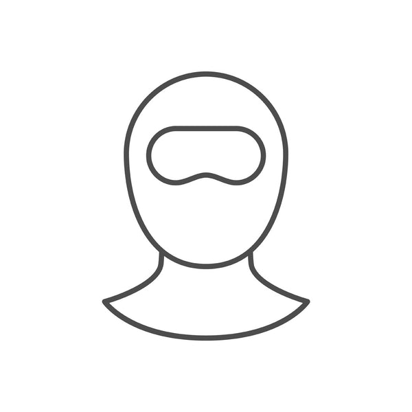 Sub Zero thermal balaclava outline drawing for the Ukrainian appeal donations