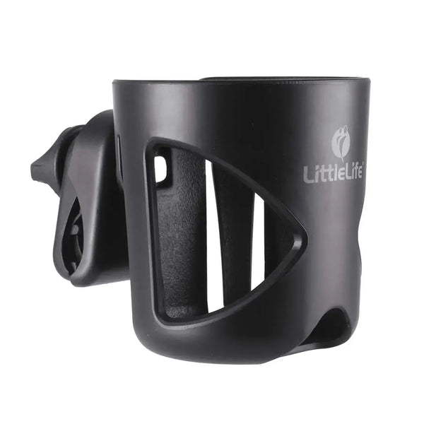 Littlelife buggy cup holder showing the handle clamp and bottle holder