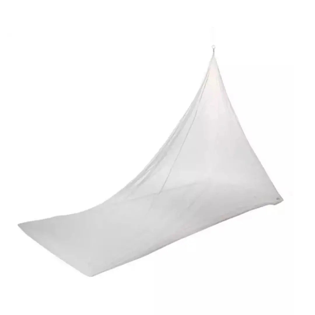 Care Plus wedge shape single mosquito net set-up without a mattress