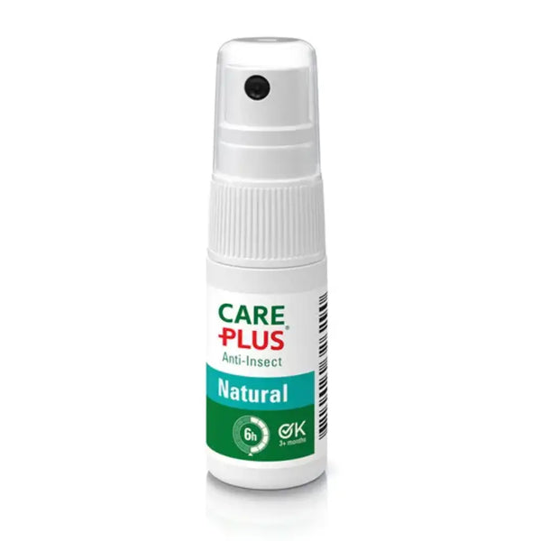 Care Plus Natural Citriodiol Insect Repellent Spray 15ml shown from the front on a white background