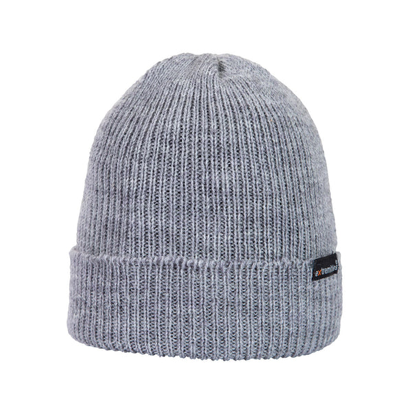 Extremities Bakewell thermal hat in grey colour photographed on a white background