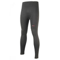 Front detail of Sub Zero Factor 1 plus mens base layer leggings  in black photographed on a white background