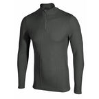 Sub Zero Factor 1 Plus mens long sleeve zip neck thermal base layer top front detail in black colour