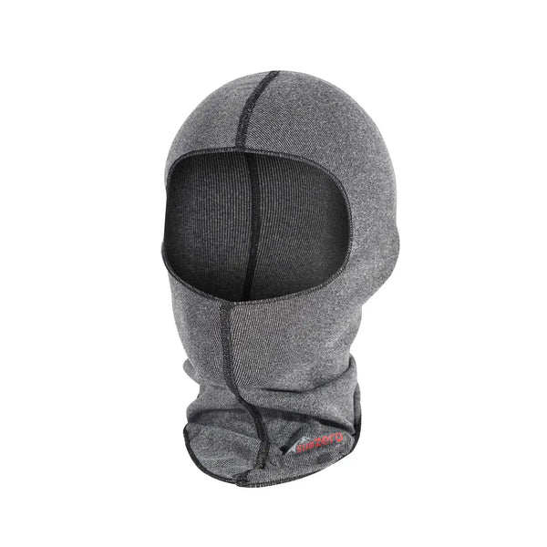 Sub Zero Factor 1 balaclava in grey marl photographed from the front on a white background