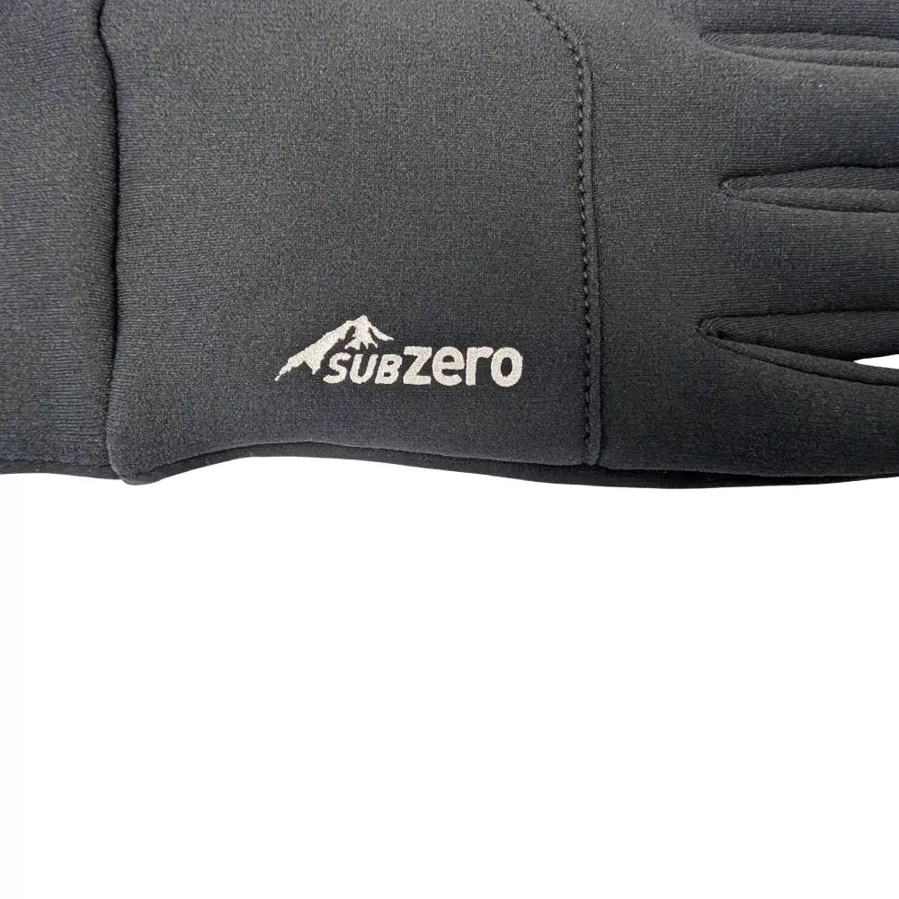 Sub Zero Factor 2 Plus Touchscreen Gloves showing the reflective logo on a white background