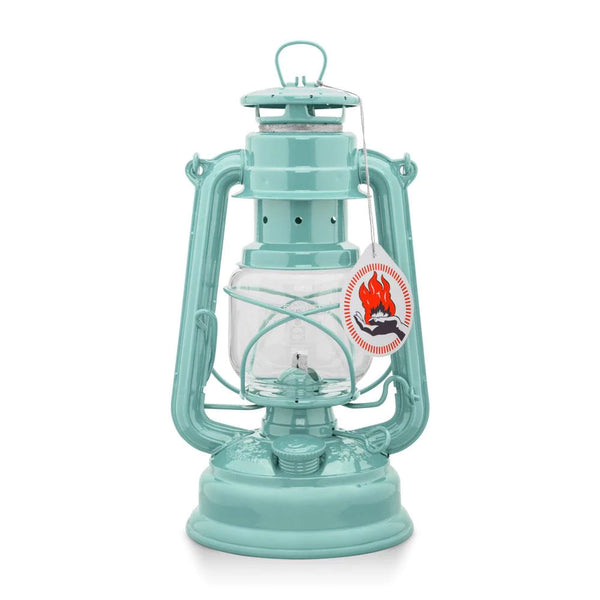 Feuerhand Baby Special 276 Hurricane Oil Lantern in Turquoise colour