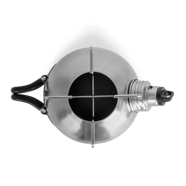 Petromax stainless steel fire kettle in 1500ml size shown from above