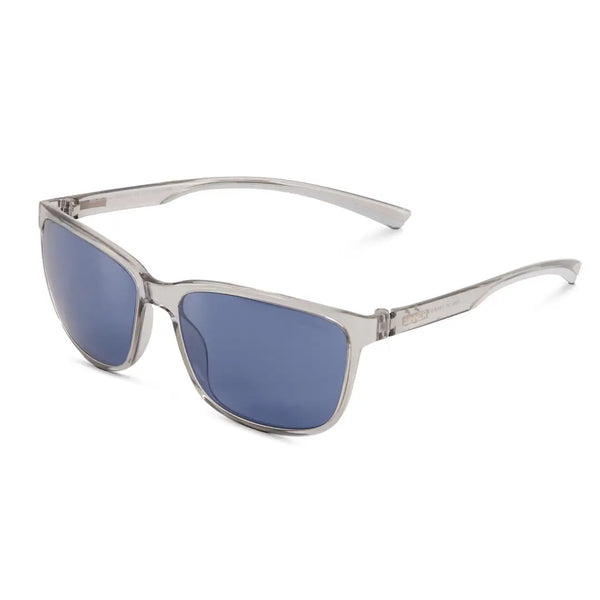 Sinner Komo polarised sunglasses in shiny light grey crystal