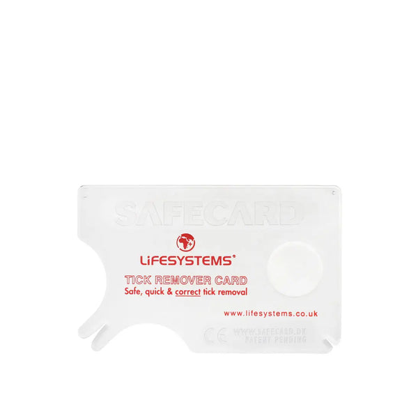 Lifesystems tick remover card on a white background