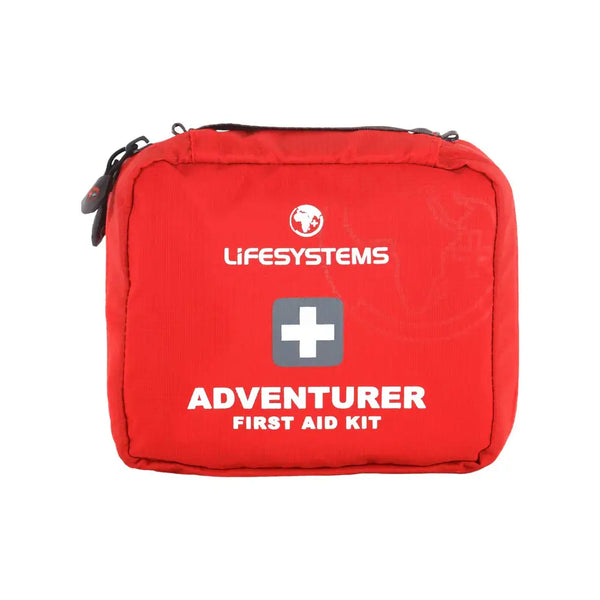 Lifesystems Adventurer First Aid Kit shown from the front on a white background