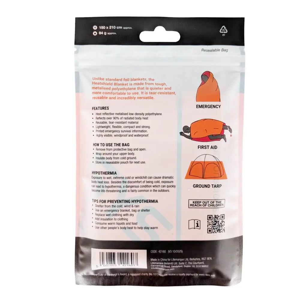 Couverture thermique Lifesystems Heatshield