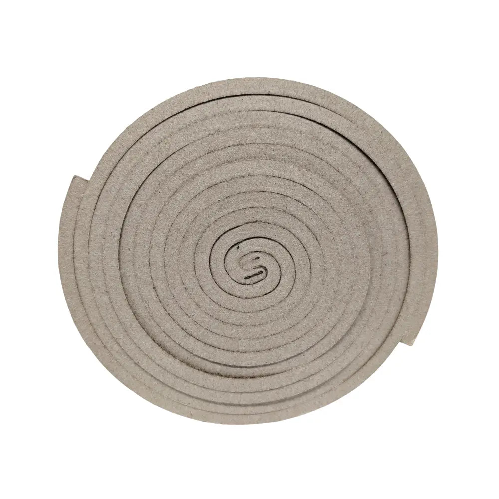 Paired Lifesystems insect repellent coils before being pressed out on a white background