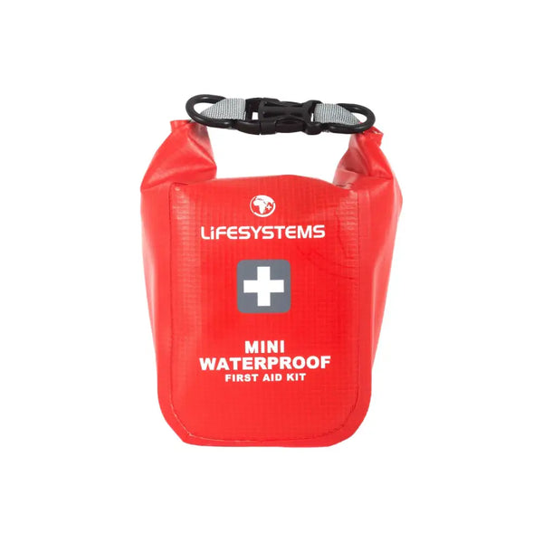 Lifesystems Mini Waterproof First Aid Kit shown from the front on a white background