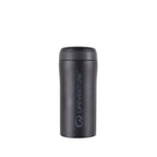 Black Matt Lifeventure thermal mug shown from the front on a white background