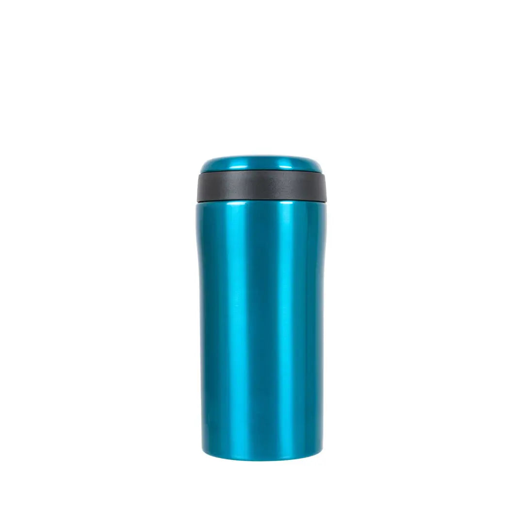 Lifeventure Stainless Steel Thermal Mugs Gloss 300ml blue front detail on a white background