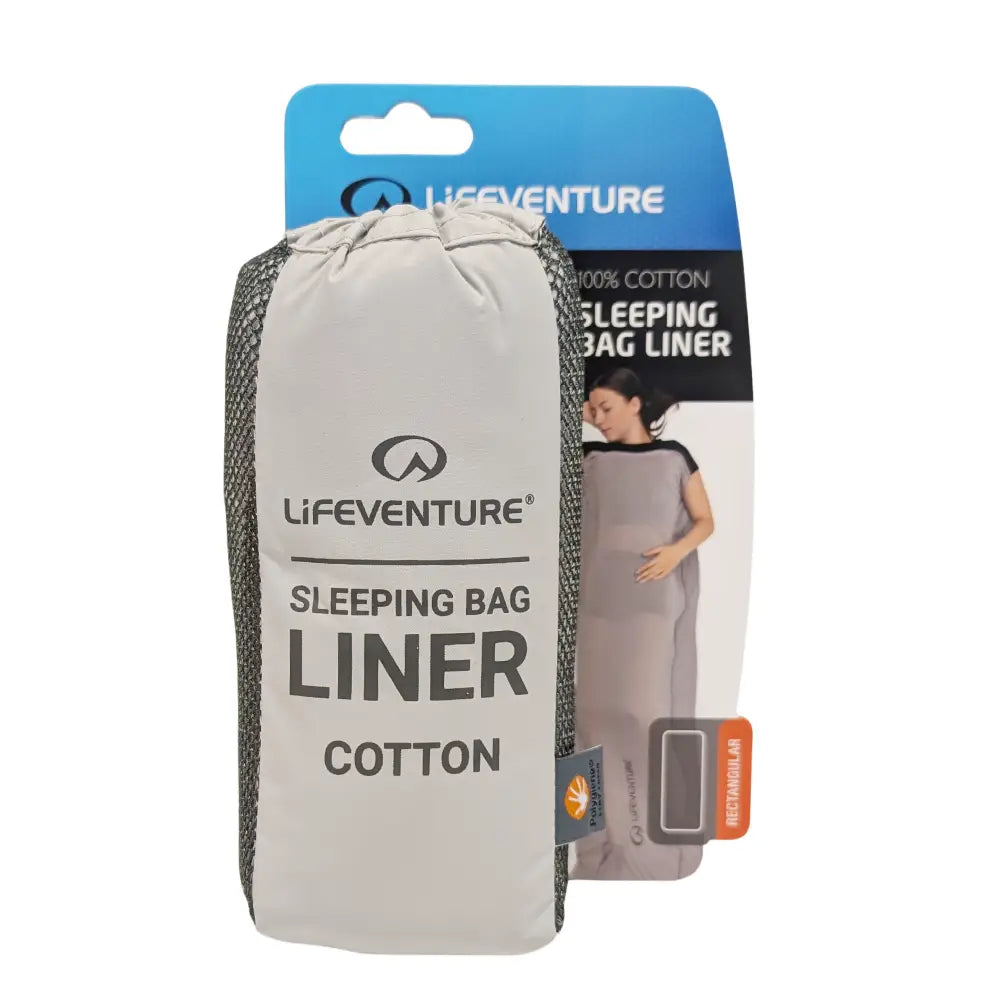 Lifeventure Cotton Sleeping Bag Liner Rectangular