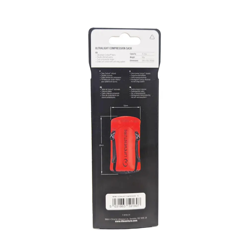 Lifeventure Ultralight Compression Sack 5 Litres
