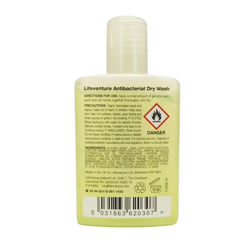 Gel nettoyant sec pour le corps Lifeventure 100 ml