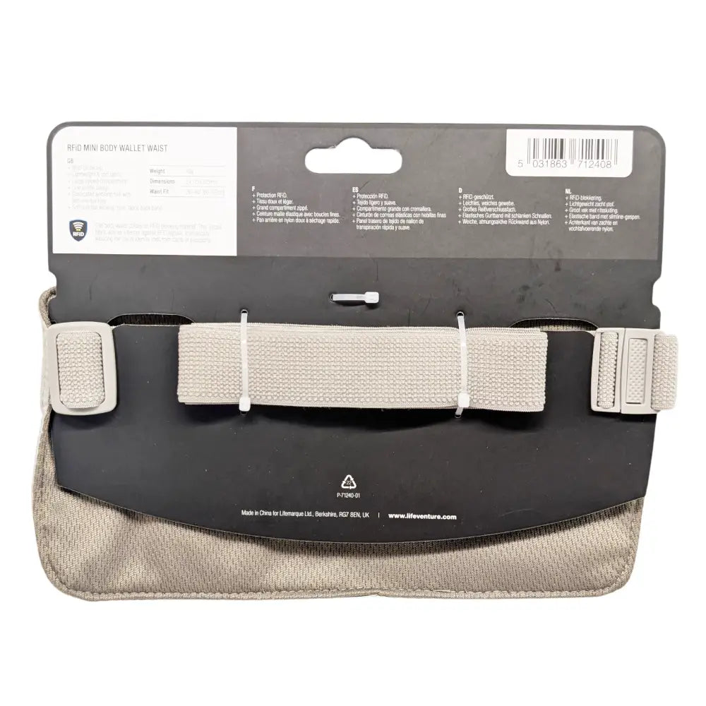 Portefeuille mini-ceinture RFiD Lifeventure