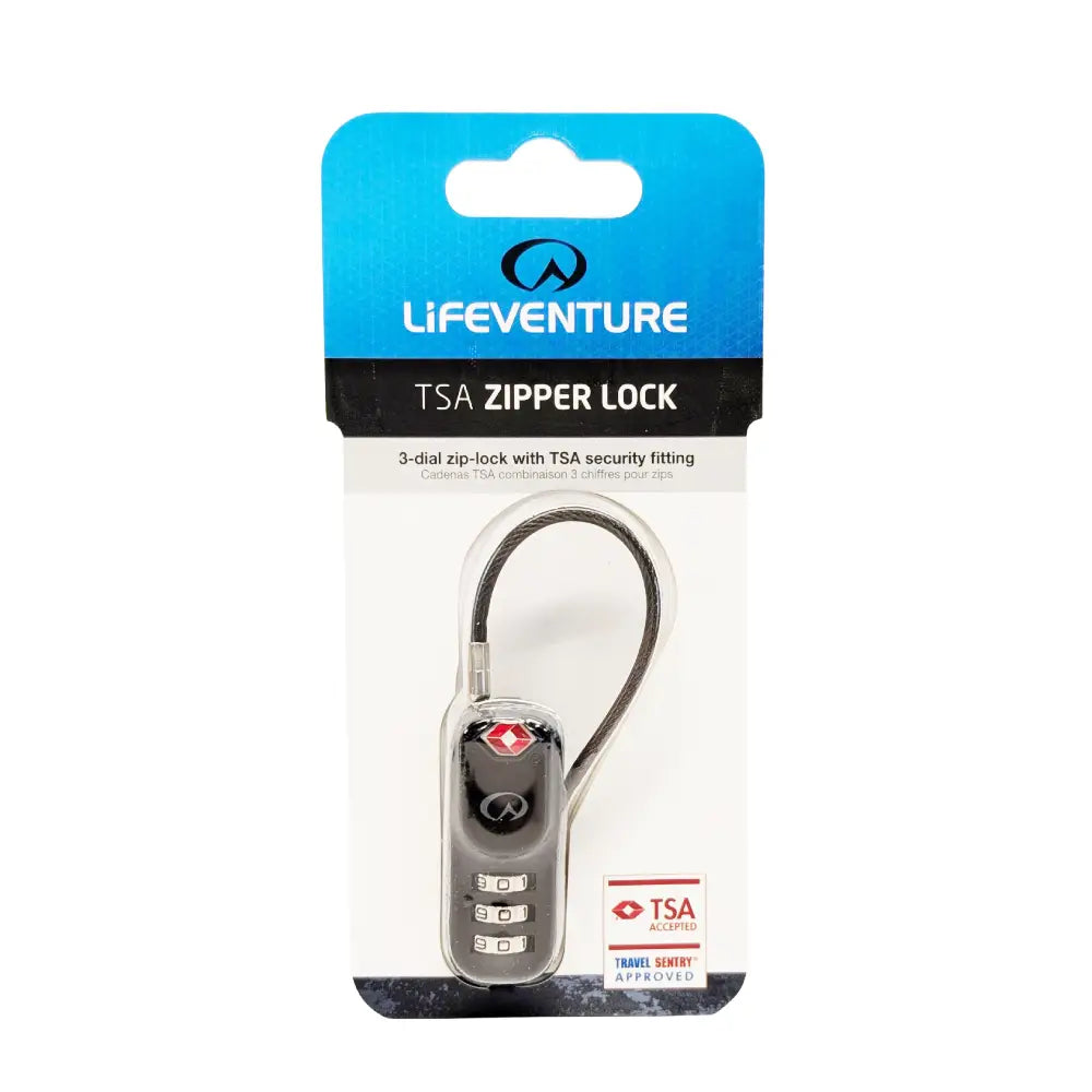 Lifeventure TSA 3 Dial Combination Zip Padlock