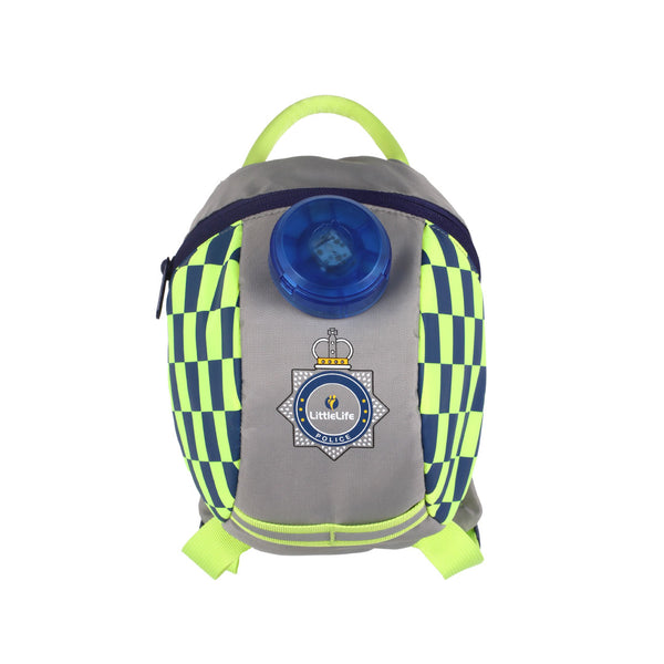 Littlelife Police Toddler Backpack With Safety Rein And Flashing Light