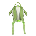 Littlelife Turtle Toddler Backpack shown from the reverse on a white background