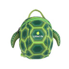 Littlelife Turtle Toddler Backpack shown from the front on a white background