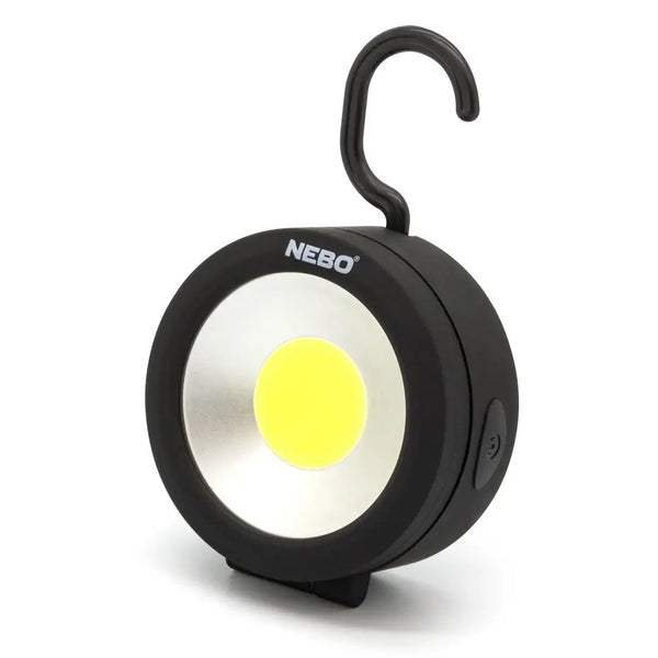 Nebo Angle Light with the hook attachement deployed