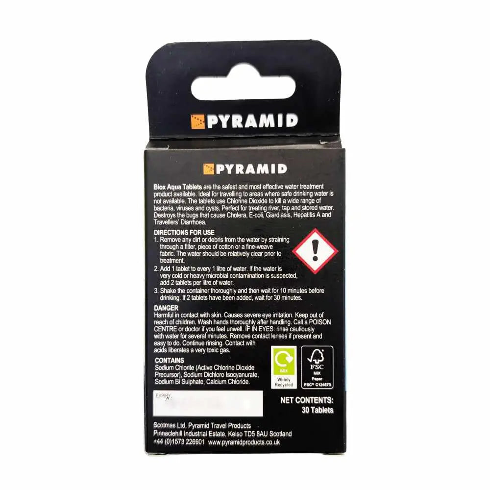 Pyramid Biox Aqua Chlordioxid-Wasserreinigungstabletten