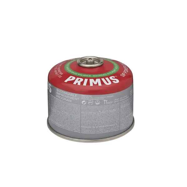 Primus SIP power gas 230g canister showing the top Lindal valve