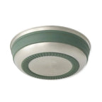 base detail of a fully extended Sea To Summit Detour Stainless Steel Collapsible Bowl in green colour
