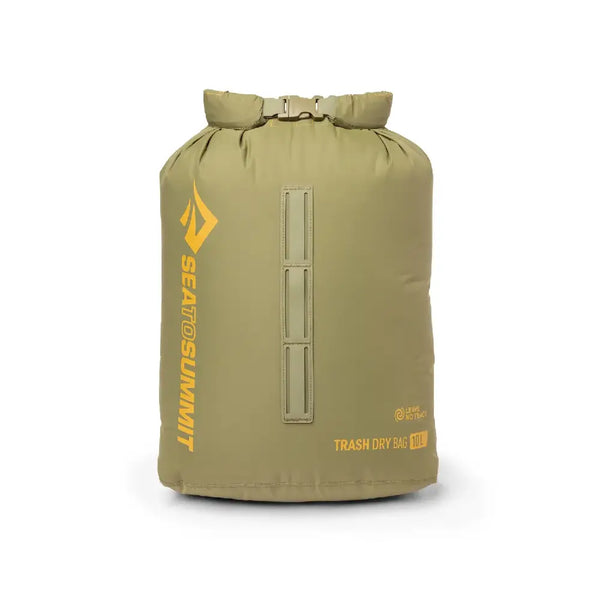 Sea To Summit Trash Dry in 10 litres brown shown from the front on a white background