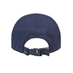 Sealskinz Langham waterproof SPF 40+ cap in navy colour shown from the rear highlighting the adjustable buckle