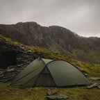 Snugpak Scorpion 2 tent pitched in the mountains