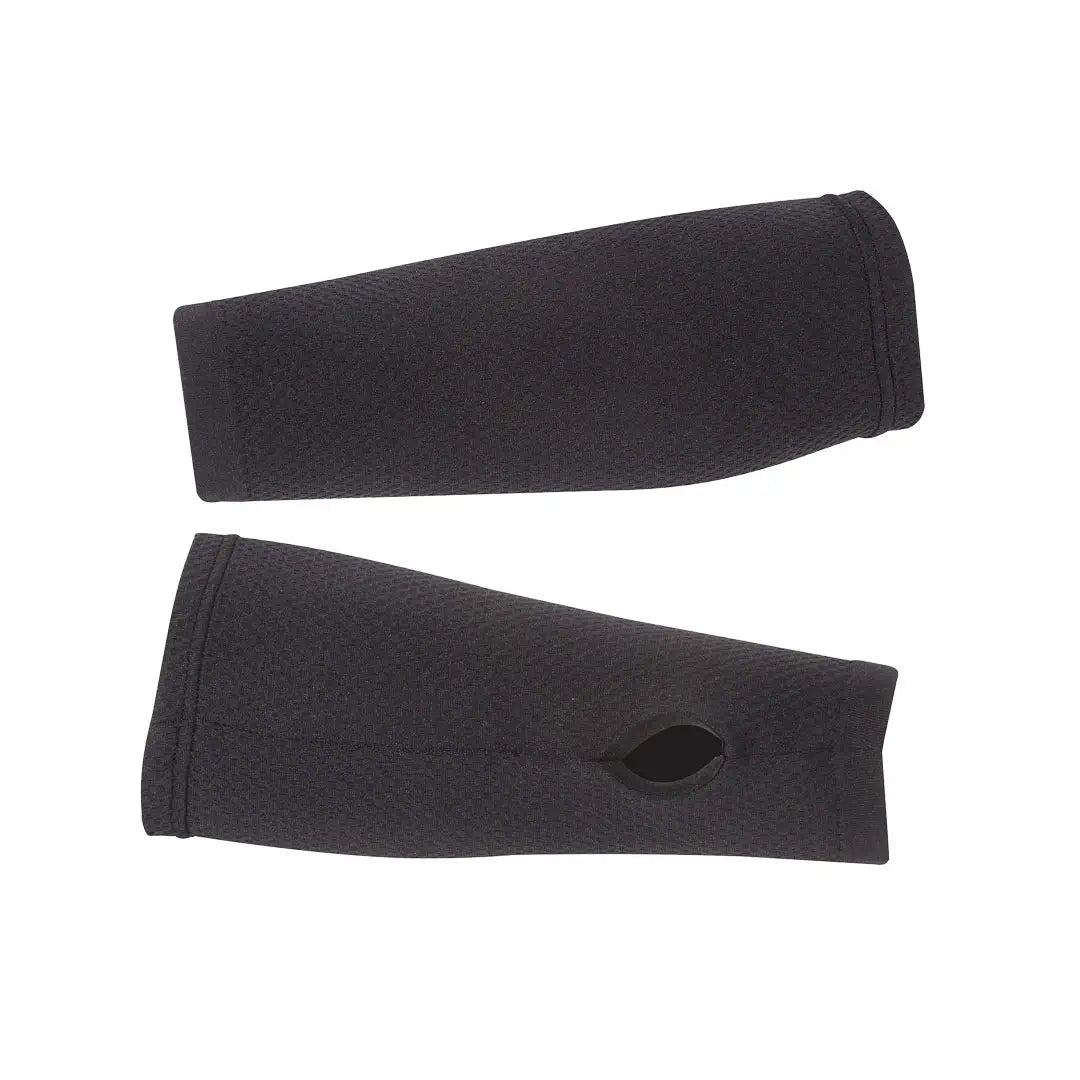 Pair of Factor 1 Plus Wrist Warmers in black on a white background